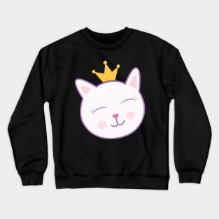 Laughing cute cat Crewneck Sweatshirt